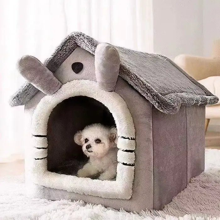 Maison d'intérieur chaude pour chien et chat
