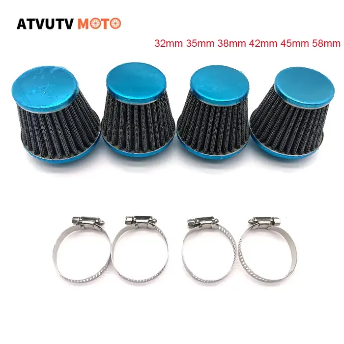 1 pièces universel 32mm 35mm 38mm 42mm 45mm 58mm tête de champignon carburateur filtre à Air nettoya