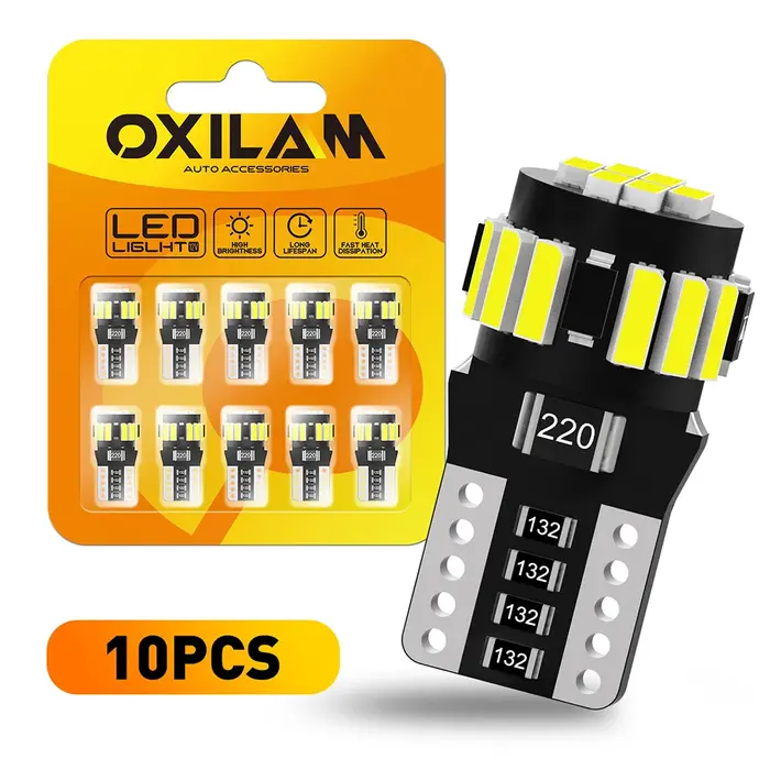 10x W5W T10 lumière LED Canbus 194 ampoule LED lampe de signalisation de Position de stationnement p