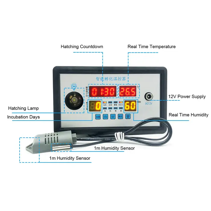 Smart ThermoandreDigital ZFX-W9002 ThermoandreTemperature Humidité Contrôle Incubateur 360 existent 