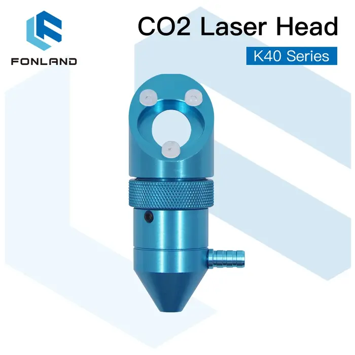 Tête Laser FONLAND CO2 pour Machine de découpe et gravure Laser série K40, diamètre de lentille 12/1