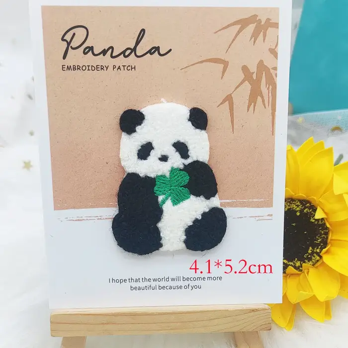 Patchs de broderie auto-adhésifs en peluche Krasno-Adhésifs pour vêtements, appliques de bricolage p