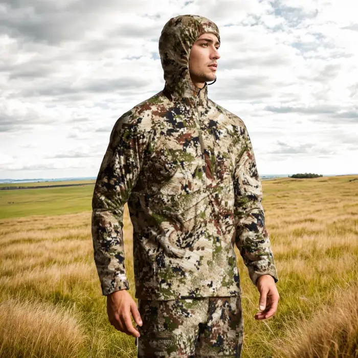 Sweat à capuche de chasse camouflage pour l'extérieur