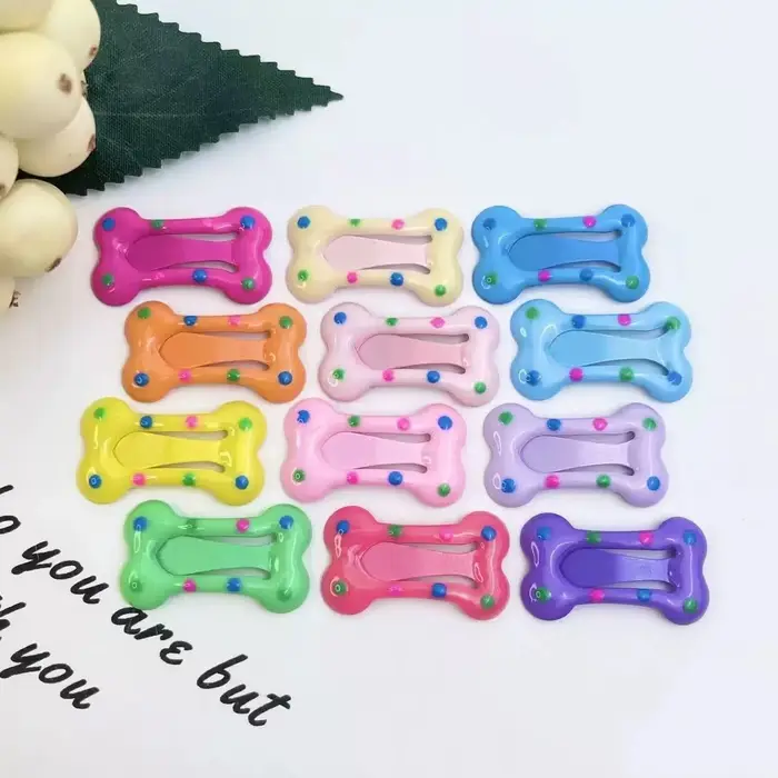Lot de 5 pinces à cheveux aléatoires pour chiens