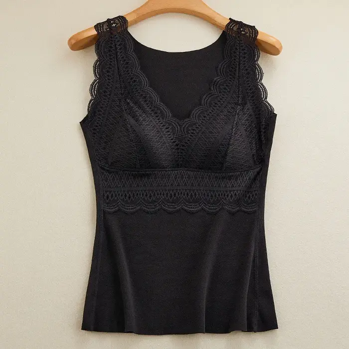 Sous-vêtements thermiques pour femmes, gilets chauds pour l'automne et l'hiver, col en v, gilet ther