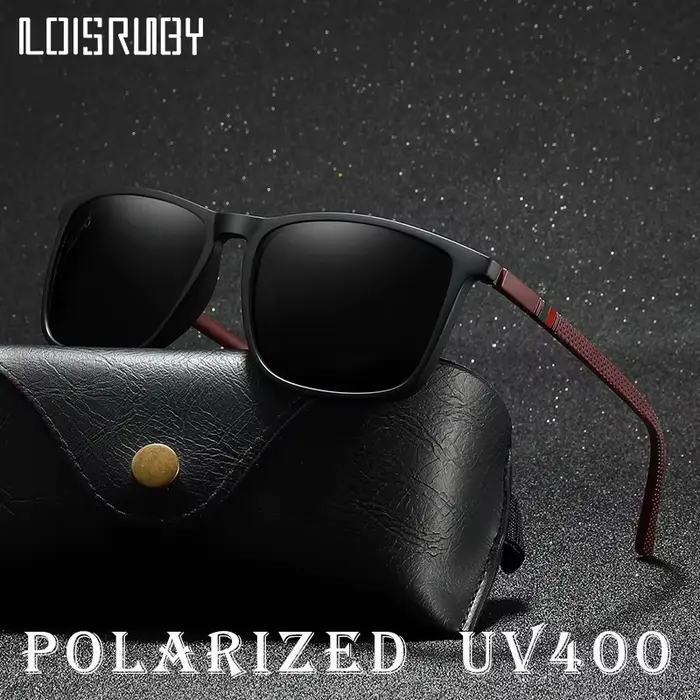 Lunettes de soleil polarisées carrées de luxe pour hommes et femmes, Vintage, à la mode, pour voyage