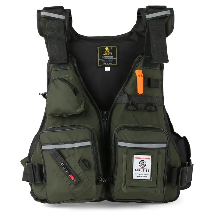 Gilet de sauvetage professionnel pour hommes, combinaison de flottabilité, gilets de pêche portables