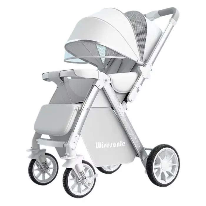 Poussette légère réversible 2 en 1 avec siège convertible haut de gamme et design compact pliable po