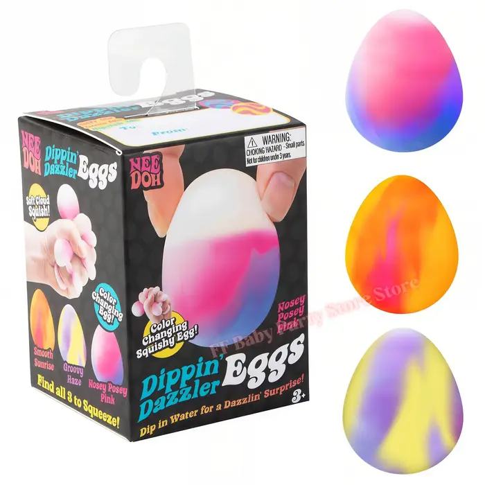 Needoh Golden Egg Hunt Game Blind Box Easter Fidget With Squishy Surprise Stress Relief Squeeze for Kids