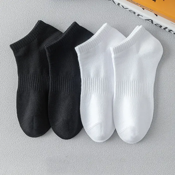 Lot 5 paires chaussettes basses chasse coton pur - Anti-odeurs pour chasse été confort respirant