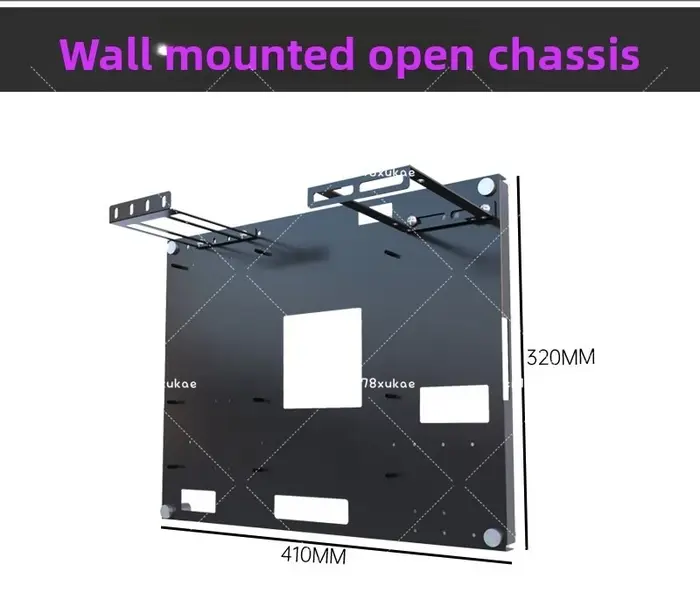 Châssis ouvert et mural, support de carte principale de panneau de trou mural supérieur prend en cha