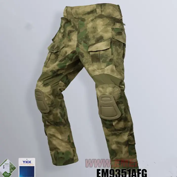Pantalon de combat EMERSON G3 avec protections - camouflage AT-ACS FG pour chasse airsoft