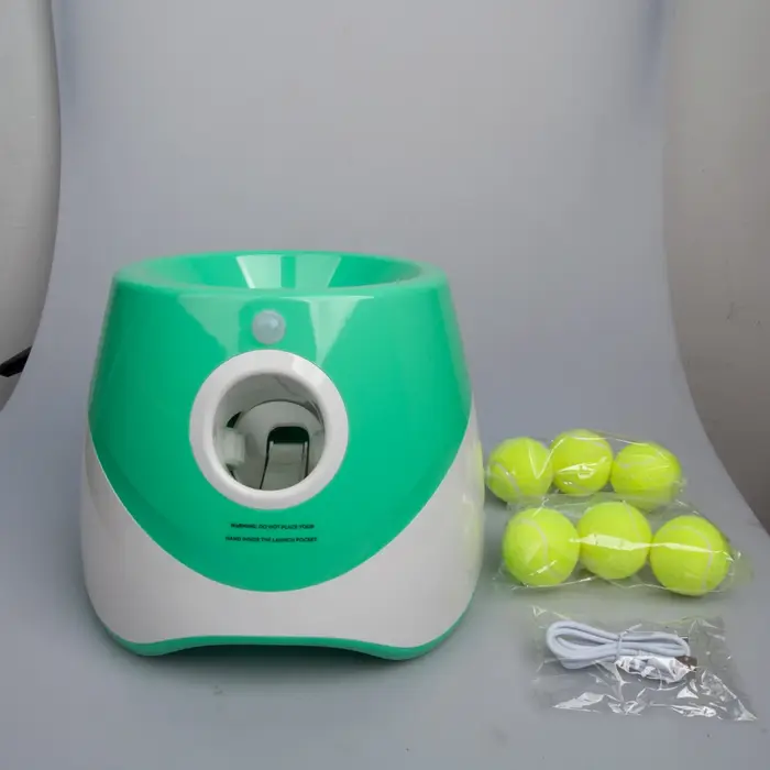 Lanceur automatique de balles pour chien, machine à lancer des balles pour chien avec 3 distances de