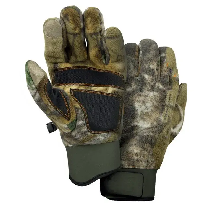 Gants de chasse camouflage polaire Bowins - Vente en gros pour professionnels et particuliers passionnés