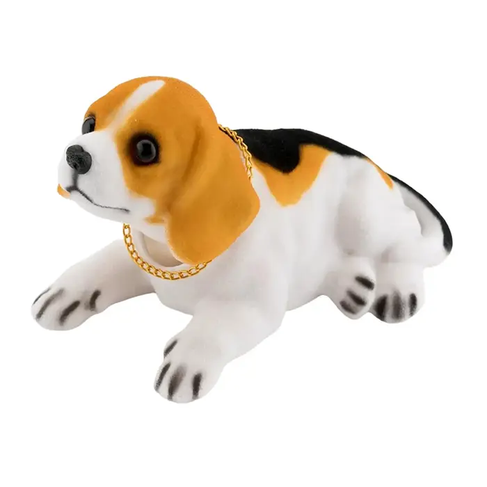 Ornements de voiture de chien secouant la tête