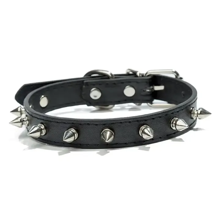 Colliers pour petits chiens, rivets à pointes en cuir Pu, cloutés, chiot, pour petites races, animau