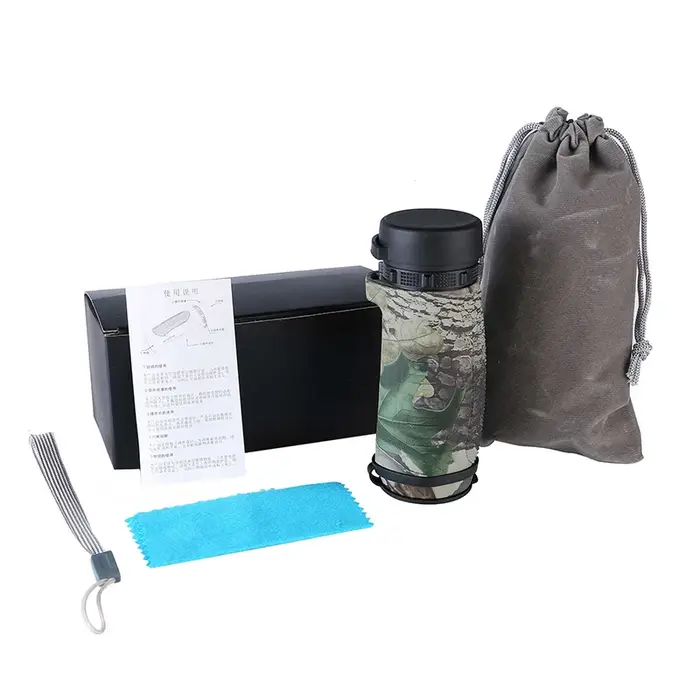 Monoculaire 10x32 HD étanche de poche pour chasse, observation d'oiseaux et camping - Télescope portable