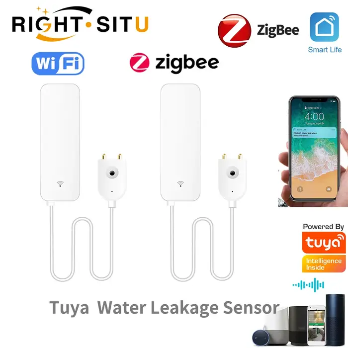 Détecteur de fuite d'eau Tuya Wi-Fi avec application SmartLife pour protection maison et commerce occasions spéciales