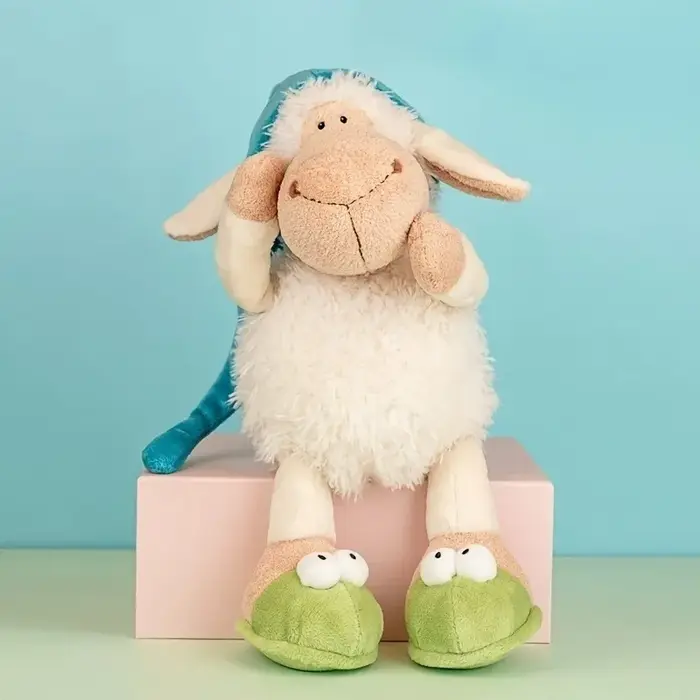 Jouet en peluche d'agneau câlin 1 pièce