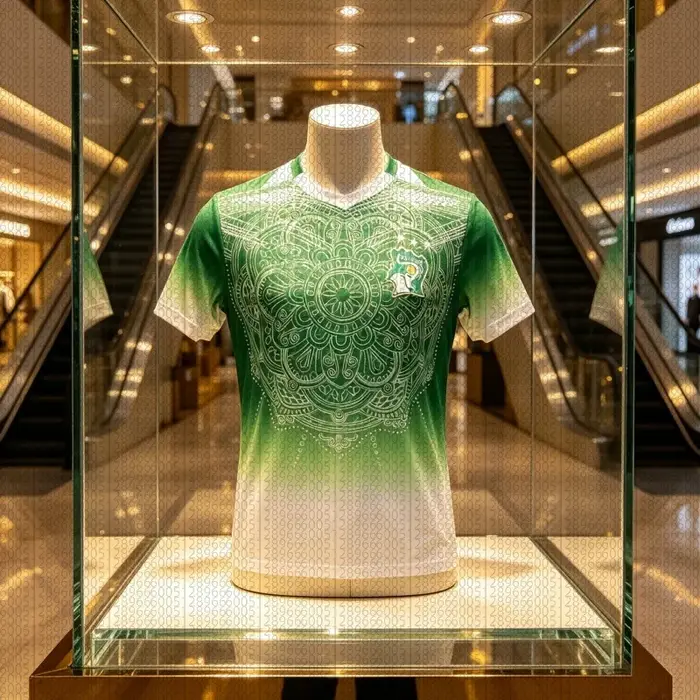 Maillot de football Côte d'Ivoire 2026 pour homme, motif éléphant, maillot de supporter, tenue de match, streetwear, haut familial parent-enfant