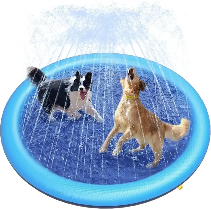Jouets frais pour chiens, tapis anti-éclaboussures pour chiens, piscine antidérapante pour grands ch