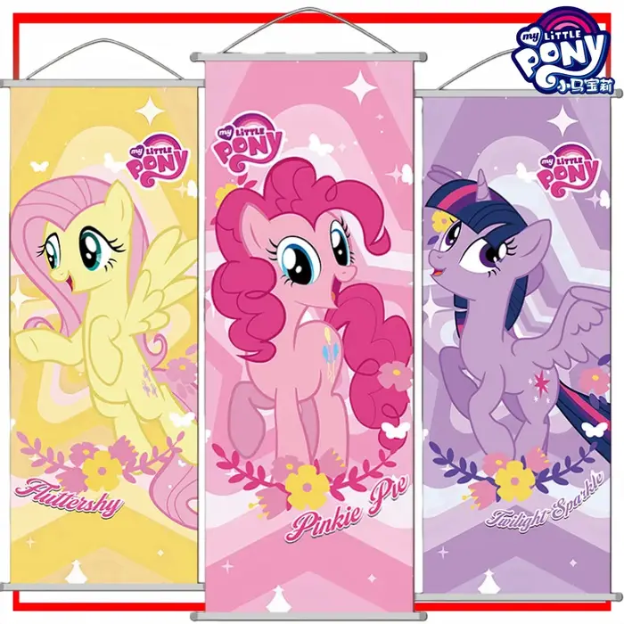 Peintures suspendues My Little Pony, affiche de tarte Pinkie de dessin animé, décoration de vacances