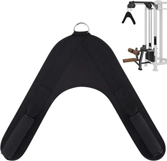 Sangle d'entraînement abdominale pour machine à câble avec support de cou rembourré pour exercices à