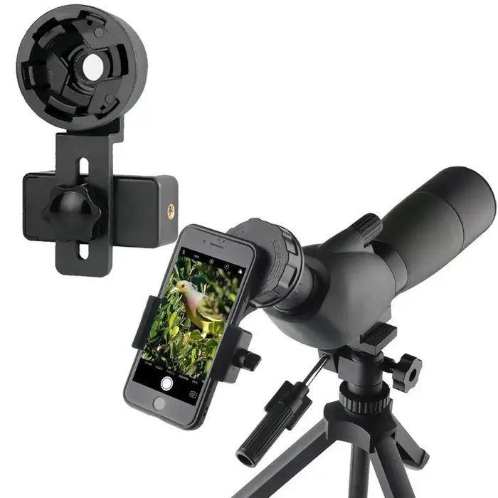 Adaptateur téléphone universel pour digiscoping compatible jumelles monoculaire montage rapide aligné photo