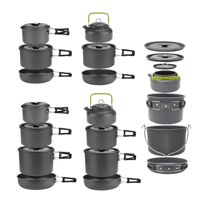 Batterie de cuisine de Camping pour 1 à 7 personnes