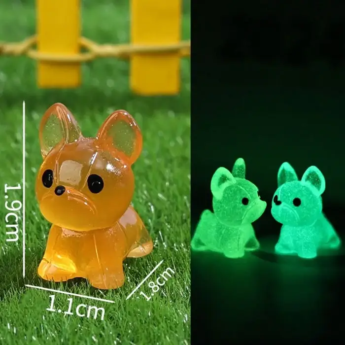Mini accessoires de décoration de chien Fluorescent