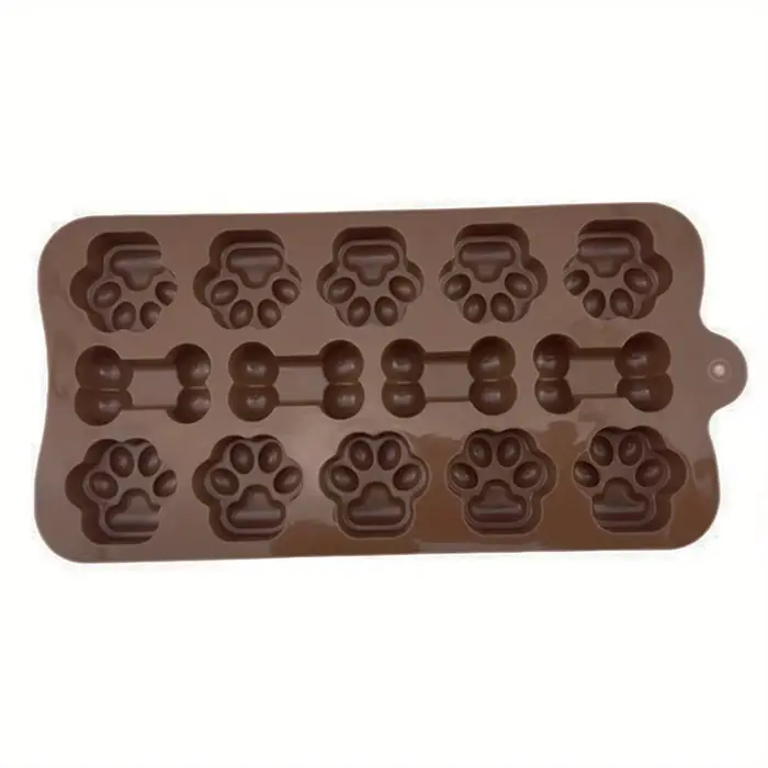 Moule en Silicone à 14 Grilles pour citrouille de Chien, Patte de Chat, Sophia, Chocolat, Gâteau, Ou