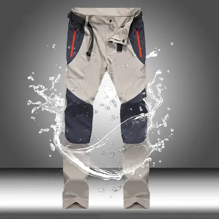 Pantalon cargo tactique imperméable homme été - Séchage rapide pour randonnée pêche camping