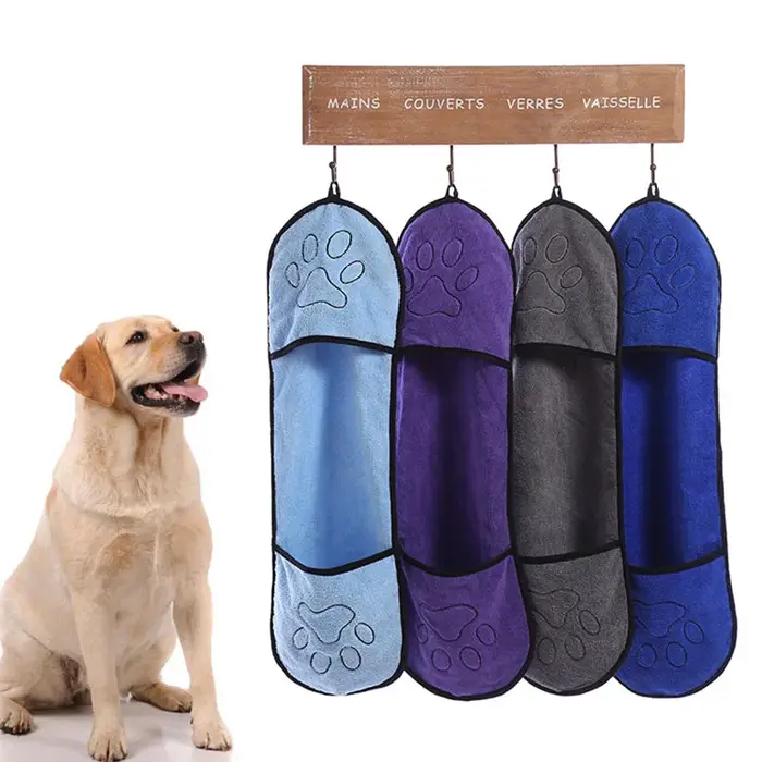 Serviette pour animaux de compagnie à séchage rapide