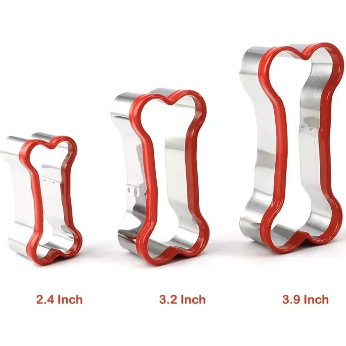 Ensemble emporte-pieces pour os de chien et friandises personnalisables pour animaux de compagnon en plastique rose ou chocolat occasions speciales pâtisserie saine et ludique