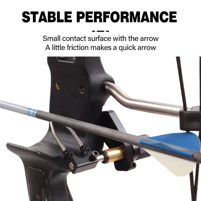 Accessoire de tir à l'arc repose-flèches métal pour archers droitiers chasse compétition et tir de loisir