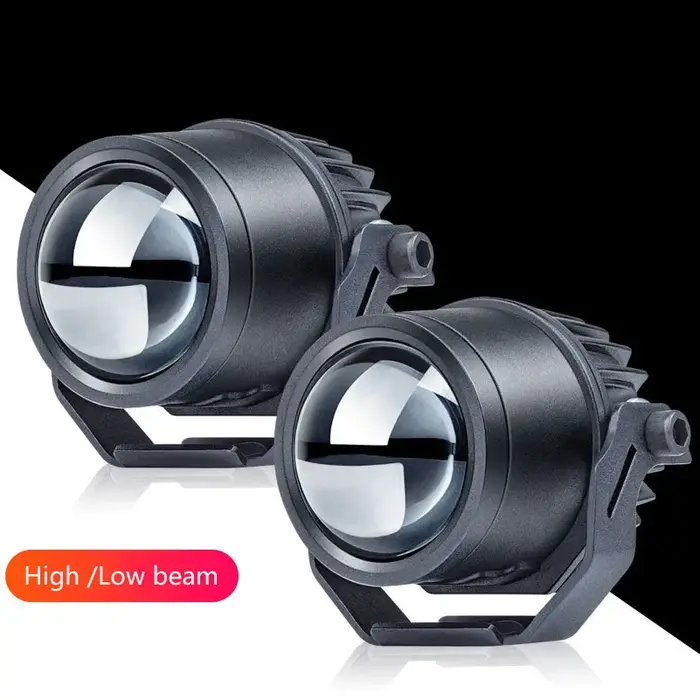 Projecteur led pour moto, véhicule électrique, lentille de pavage, faisceau haut et bas, lampe front