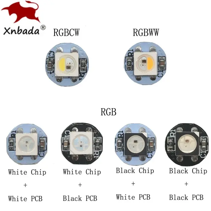 Panneau de dissipateur de chaleur, 4 broches WS2812B WS2812 500 rvb WS2811 IC SK6812 RGBW intégré DC