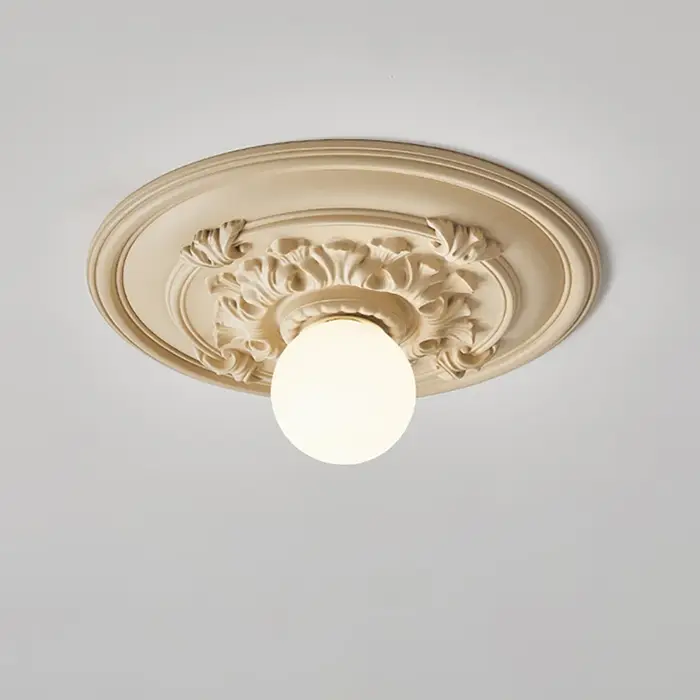 Plafonnier LED Français Rétro au Design Nordique Moderne, Luminaire Décoratif d'Nik, Idéal pour un C