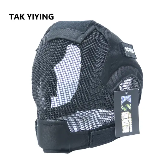 TAK YIYING outdoor Airsoft Paintball Masks Hunting Steel Mesh Full Face Mask