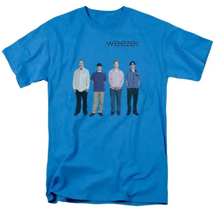 Weezer 1994 album bande impression T-shirt hommes été hip-hop rue décontracté ample T-shirt surdimen