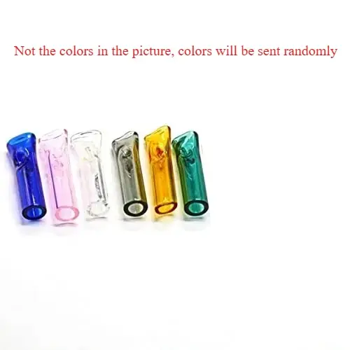 4/6 pièces Porte-cigarette portable, pipe à tabac réutilisable, embout buccal rond en verre, filtre 
