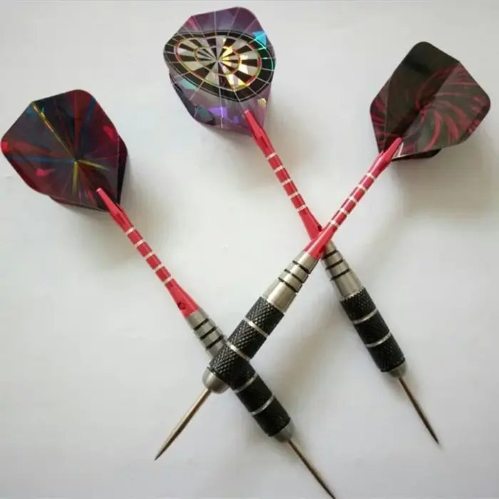 Ensemble de fléchettes professionnelles en acier métallique de 22 g avec pointe