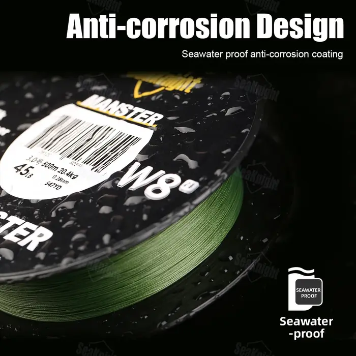 SeaKnight nouveau MONSTER/MANSTER W8 II 150M 300M 500M 8 brins moulage tresse ligne de pêche 15LB-10