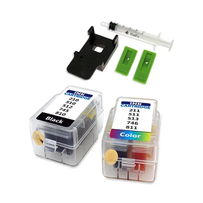 Kit de recharge de cartouche d'encre 210, 211, 510, 511, 512, pour Canon IP2700, IP2702, IP2770, E40