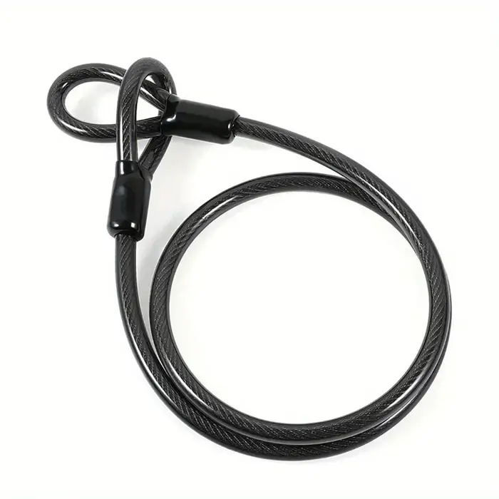 Chaîne de câble de sécurité 1.2m pour cyclisme, Protection de casque de moto, accessoires de vélo, v