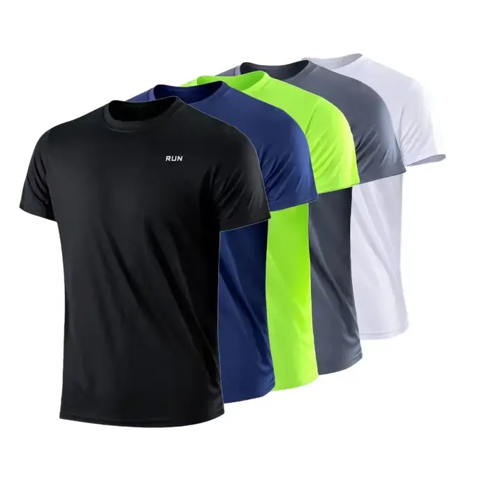 Été hommes t-shirt style décontracté à manches courtes blanc t-shirts solide haut col en o t-shirt s