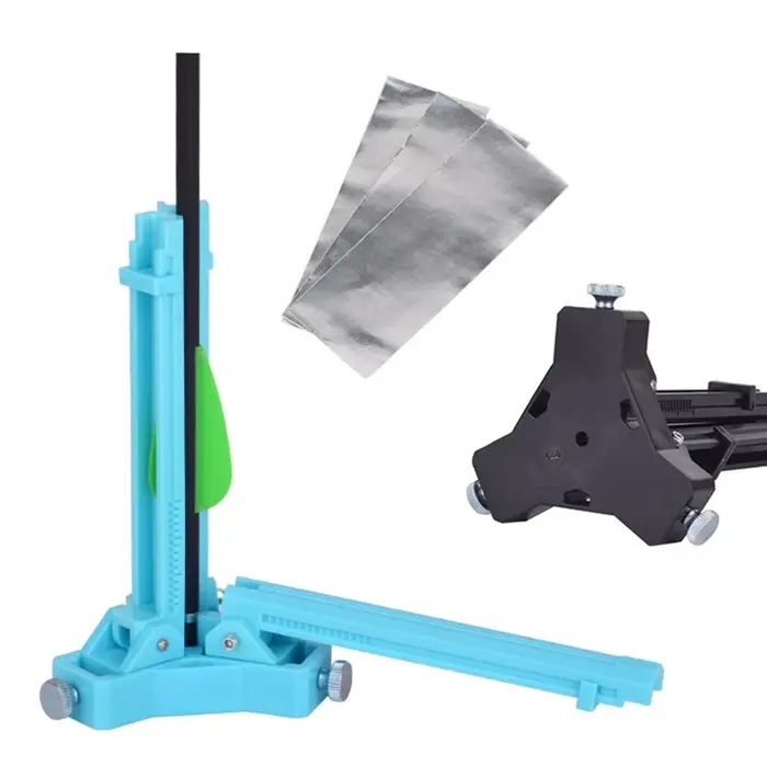 Outils de tir à l'arc plumes flèche Fletching Jig bâton