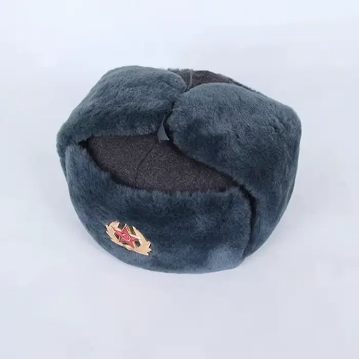 Bonnet hiver tactique reproduction M69 ushaka russe - Chapeau chasse coton gris léi fēng