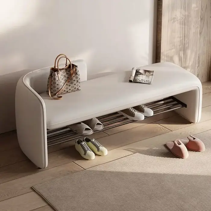 Tabouret simple et moderne pour changer de chaussures, tabouret de rangement pour chaussures d'entré