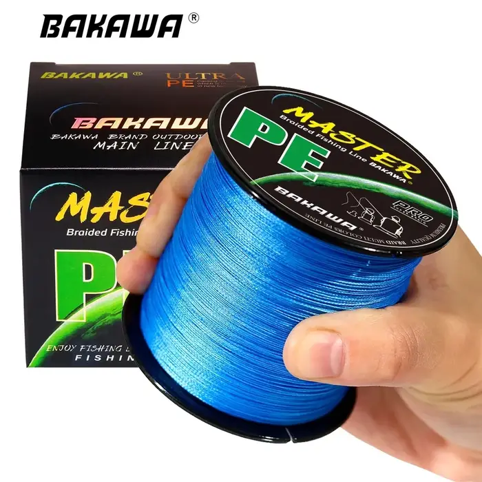 BAKAWA ligne de pêche tressée 4 brins 300M 500M 1000M ligne de pêche Multifilament PE 10LB-85LB cord